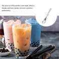 thumbnail image 3 of justharion Stainless Steel Spoon Portable Reusable Washable Heart Shape Anti-rust Anti-corrosive Coffee Tea Soup Ice-cream Mixing Scoop, 3 of 6