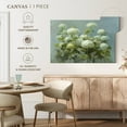 thumbnail image 5 of Elephant Stock White Hydrangea Garden Wall Art - Horizontal Canvas Wall Art - Living Room Wall Decor - Floral And Botanical Canvas - Gray And Blue Decor By Danhui Nai - 45" x 30", 5 of 8