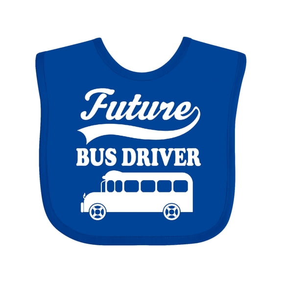 Inktastic Future Bus Driver Shirt Childs Occupation Boys or Girls Baby Bib
