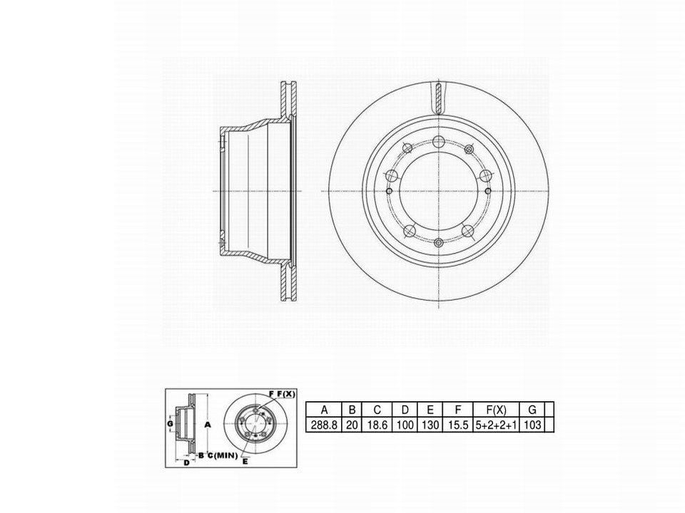 Winstop Brake Rotor, Rear WS243410, Porsche 944 1989-1987