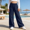 thumbnail image 2 of Afdoent Girls Pants Kids Cargo Pants With Multiple Pockets Comfortable Casual Trousers For Girls And Boys Play Outdoor Daily Wear Casual Wear, 2 of 7