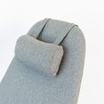 thumbnail image 4 of Jayce Fauteuil Berçant en Tissu à Dossier Fixe de Style Mi-Siècle Moderne, Gris, 4 of 7
