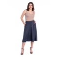 thumbnail image 3 of Womens Pleated Pocket Midi Skirt, 3 of 7