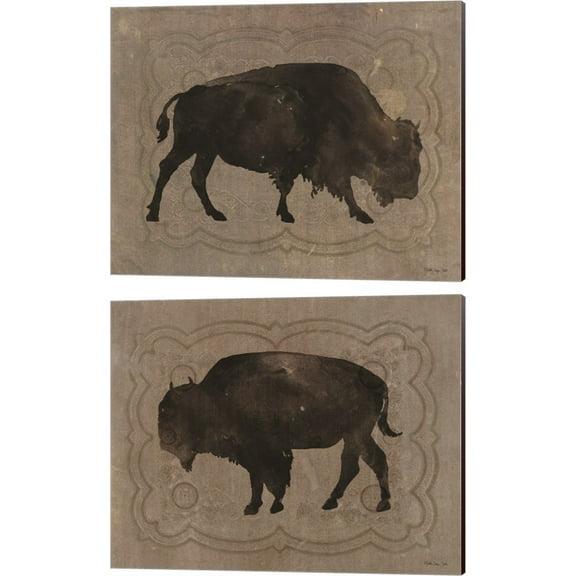 Great Art Now Buffalo Impression by Stellar Design Studio 2 Piece Canvas Art Set Each 15"W x 12"H