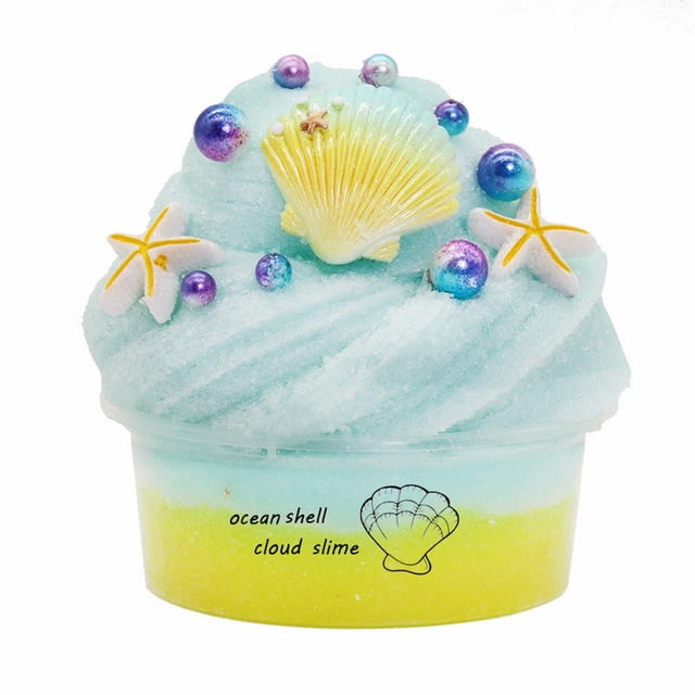 XFGOU DIY ornament Toys and Hobbies Butter Kit With Fruit Ice Mini Scented Charms Suppulies Party Stress Toy For Girls Boys Non Sticky Super Stretchy Slime