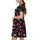 thumbnail image 2 of Balery Lgbt Rainbow For Pride Vestidos sueltos de manga corta para mujer, vestidos de verano 2025, vestidos casuales de corte A con vuelo., 2 of 6