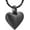Black, variant on Mini Heart Cremation Urn Necklace for Ashes - Small Heart Shape Urn Necklace for Human / Pet Stainless Steel Memorial Ash Pendant Keepsake Jewelry