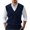 Navy, variant on WREESH Fashion Sweater Vest Men's Wool Casual Solid Color V-Neck Sleeveless Sweater Pullover Four Seasons Sweater Black