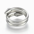 thumbnail image 2 of 304 Stainless Steel Wide Band Finger Rings Size 6~9 Gold 16~19Mm Z676, 2 of 3