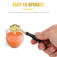 thumbnail image 2 of 4pcs Wax Spoon Wax Sealing Stamp Melting Spoon Wood Handle Copper Spoon, 2 of 7