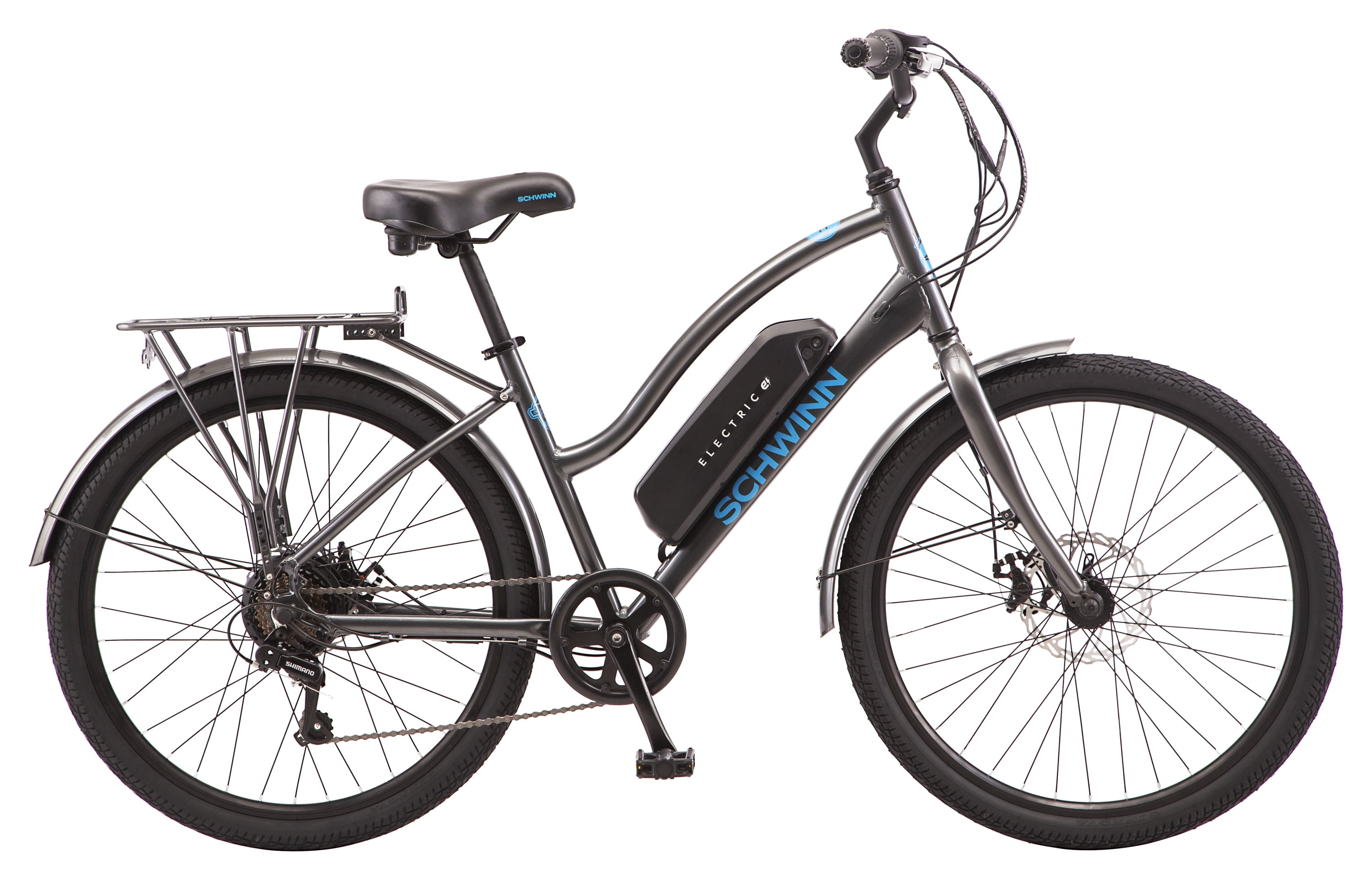 Buy Schwinn EC1 Low Step Cruiser Electric Bike, 7 speeds, 26inch