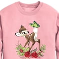 thumbnail image 2 of Disney Bambi - Christmas Botanical Butterfly - Toddler & Youth Crewneck Fleece Sweatshirt, 2 of 4