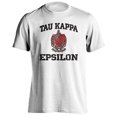 thumbnail image 1 of Greek Tau Kappa Epsilon TKE Coat of Arms Retro Distressed Short Sleeve T-Shirt, 1 of 2