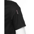 thumbnail image 6 of LiiYii Men's Short Sleeve Chef Jacket Chef Coat Work Uniforms for Kitchen Canteen Restaurant Cooking Black 4XL, 6 of 7