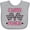 AC-Heather Grey, variant on Inktastic I Love Racing Rally Flags Girls Girls Baby Bib