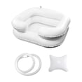 thumbnail image 3 of Cuenca de champú inflable, cuenca de lavado de cabello, bañera de lavado de cabello portátil de uso doméstico, plegable con almohada con lavabo de, 3 of 8