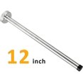 thumbnail image 2 of 12 Inch Wall-mounted Door Stopper, Extra Long Door Stop, Heavy Duty Stainless, 2 of 5