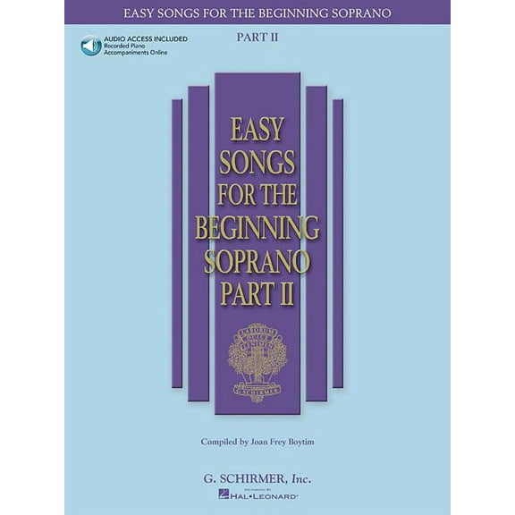 Easy Songs for Beginning Singers - Part II Book/Online Audi