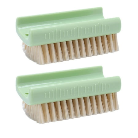 

2pcs Shoes Scrubbing Brushes Household Portable Laundry Brushes (Light Green)