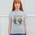 thumbnail image 4 of Austin TX Live Music Capital T-Shirt Country Cowgirl Boots and Hat Women's Tee, 4 of 7