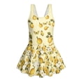 thumbnail image 7 of FOR U DESIGNS Girls One Piece Swimsuit with Skirt Comfortable Hawaiian Swimwear with Skirt Modest Beach Swim Dress 3-13 Years, Butterfly Lemon Rose, 7 of 7