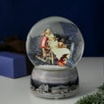 thumbnail image 2 of Northlight 6.5" Norman Rockwell 'Santa and His Helpers' Christmas Snow Globe, 2 of 6