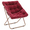 Burgundy Red, variant on CQAOE Foldable Saucer Lounge Chair with Oversized Soft Faux Fur Seat – Cozy Comfy Living Room Accent Chair for Bedroom, Dorm, Apartment, Reading Corner-Light Brown