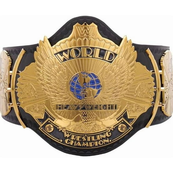Winged Eagle World Heavyweight Wrestling Championship Title Belt Replica, Adult Size, Black