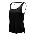 thumbnail image 7 of CUSTG Women Camis Sleeveless Casual Fashion Solid Color Backless Workout Yoga Tank Tops Outdoor Activewear O-Neck Fashionable Female Summer Shirts, 7 of 7