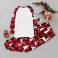 thumbnail image 6 of Matching Family Christmas Pajamas Set Christmas Pjs for family Set Red Plaid Top and Long Pants Sleepwear Sets, 6 of 10