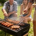 thumbnail image 6 of NWOKYZGH Stainless Steel Fish Grill Basket for Outdoor BBQ, Heavy Duty Lockable Grilling Rack for Fish Vegetables Steak Veggies Shrimp Meat, Portable Campfire Cooking Mesh Grate Tool, 6 of 6