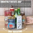 thumbnail image 3 of 11.7" Clear Round Turntable Organizer - 6 Removable Compartments with 360° Rotation for Kitchen, Fridge, Pantry, Bathroom, 3 of 10