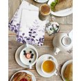 thumbnail image 4 of Purple Kitchen Dish Towels for Drying Dishes Set of 3, Eucalyptus Leaves Waffle Weave Microfiber Hand Tea Bathroom Towels Quick Dry & Absorbent Towel 15.7x23.6, 4 of 7