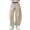 287#Khaki, variant on Barrel Sweatpants Women Baggy Barrel Pants Wide Leg Drawstring Fall Casual Lounge Pants with Pockets Khaki L