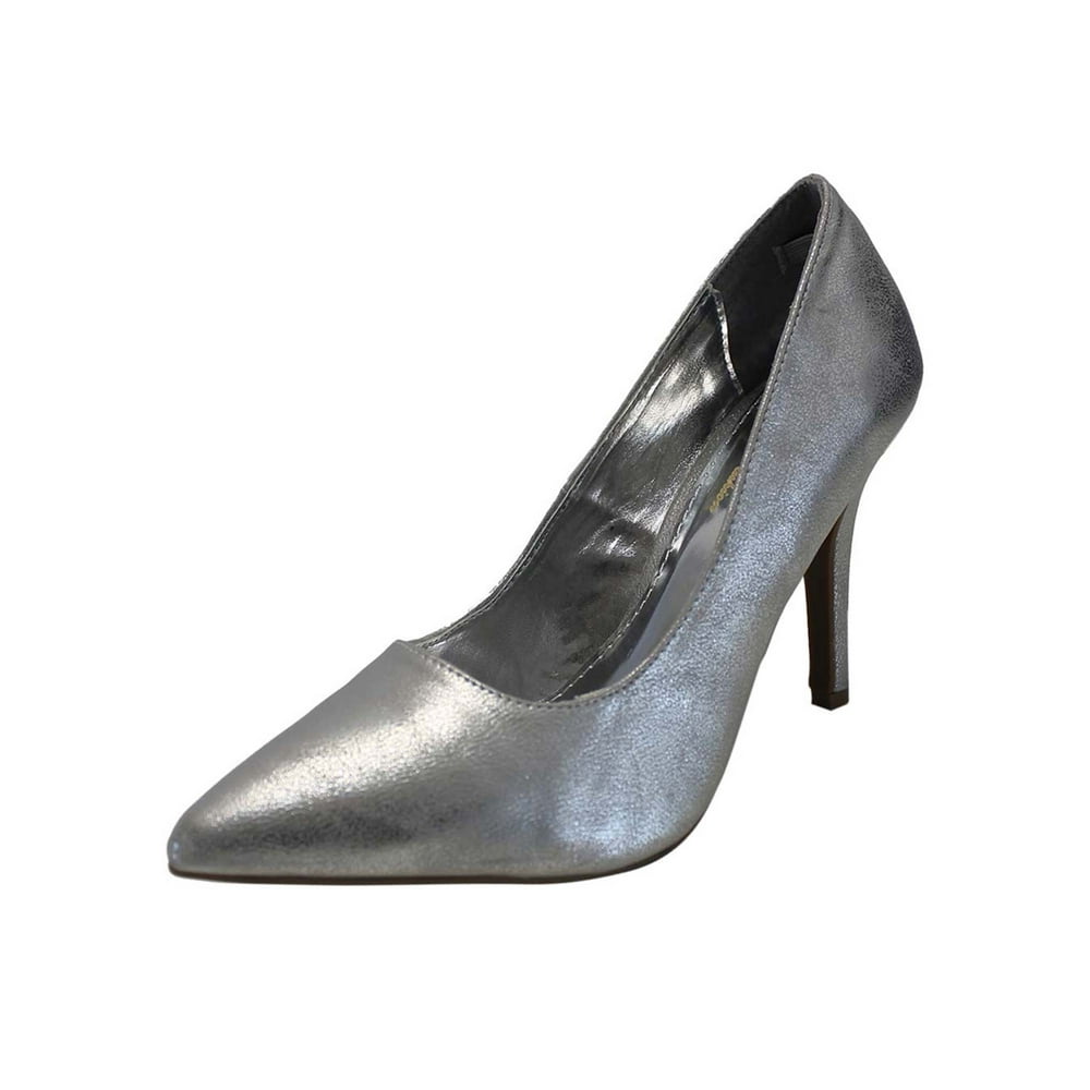 silver pumps size 9