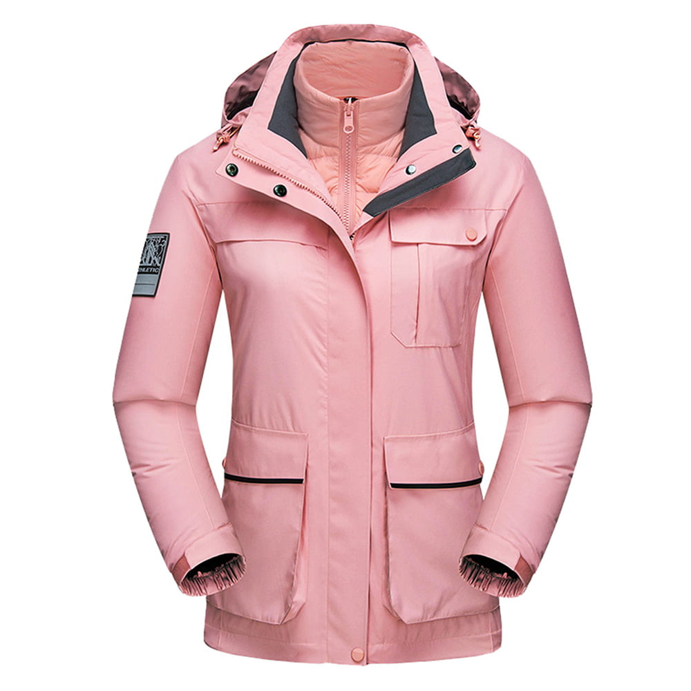 Women's Waterproof Ski Jacket Warm Winter Snow Coat Hooded Raincoat 