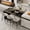 Beige, variant on CDCASA Counter Height Bar Stools with Back Sets of 2, 360°Swivel Upholstered Barstools with Metal Legs, 27" Seat Height Bar Stool for Kitchen Island, Light Flax