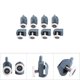 thumbnail image 3 of Rodillos para puerta de ducha TOPINCN, poleas superiores inferiores dobles, ruedas, corredores, kit de reemplazo de baño, rodillos superiores e inferiores, 8 piezas (rueda única), 3 of 5