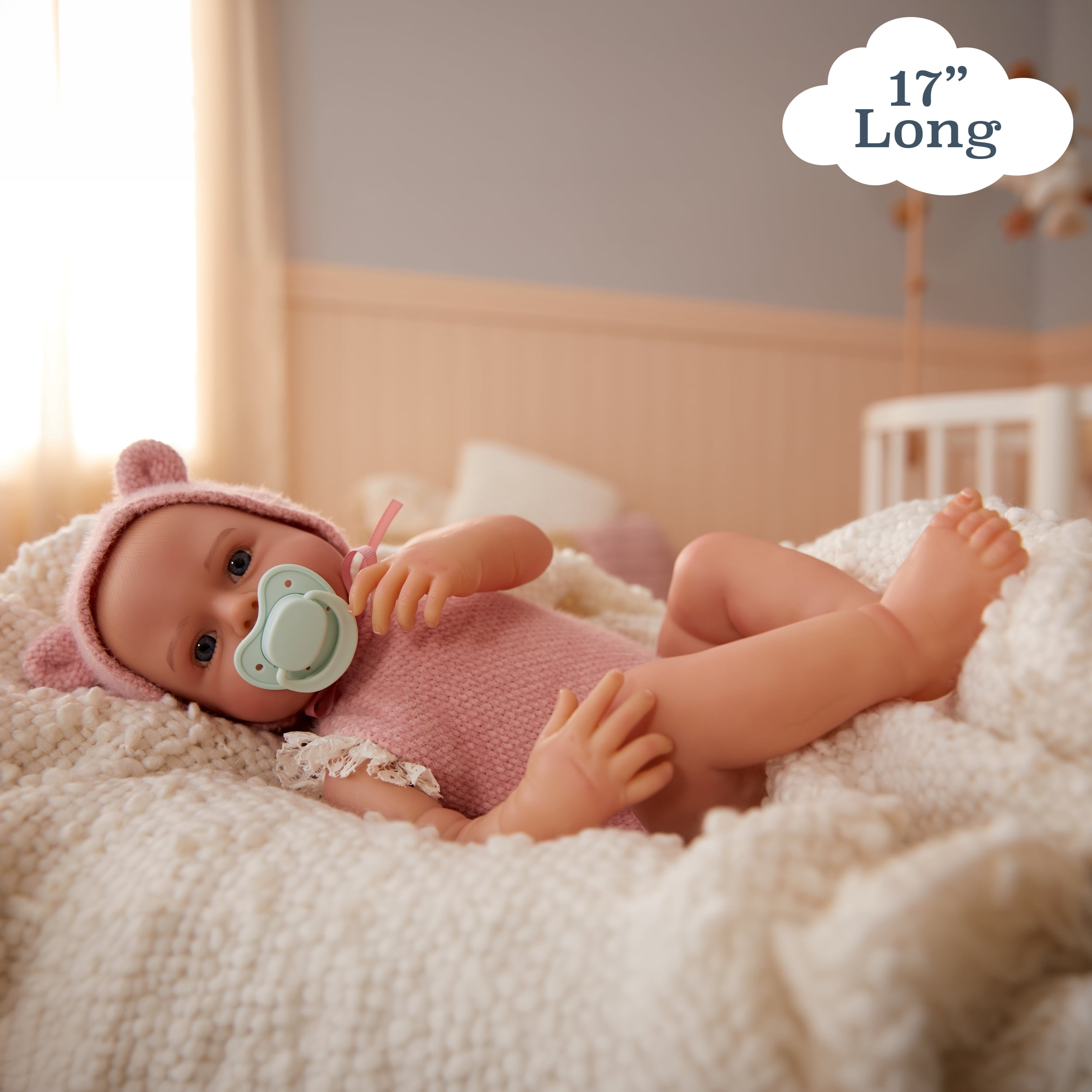 BABY born Real Hand-Painted, Realistic Reborn Baby Doll Girl - Fair, Open Eyes, Ages 3+