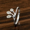 thumbnail image 4 of 0.50 CTW Natural Diamond Polki Tree of Life Elegant Ring 925 Sterling Silver Women Mother's Day Gift Jewelry, 4 of 5