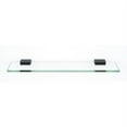 thumbnail image 2 of Alno A8455-18-SB Contemporary Ii 18" Glass Bathroom Shelf - Brass, 2 of 4