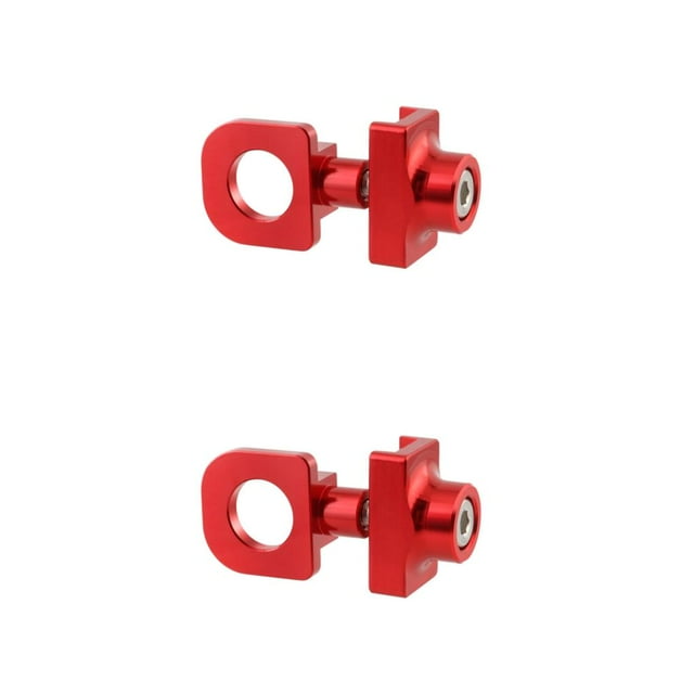 Maytalsory Convenient And Lightweight Chain Adjuster For Bike Chain Adjuster Tensioner Alloy Bicycle Chain Adjuster Easy To Install red 2Set