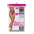 Women's Assorted Cotton Hi-Cut Panties, 6 Pack - Walmart.com