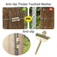 thumbnail image 4 of 50Pcs Zinc Alloy Wire Fencing Fasteners for Softwoods Fence Nail, 4 of 5