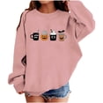 thumbnail image 3 of WQNVRNR Girl Halloween Sweatshirt Casual Crew Neck Pullover Pumpkin Ghost Graphic Long Sleeve Tops Shirt Pink 6-7 Years, 3 of 6
