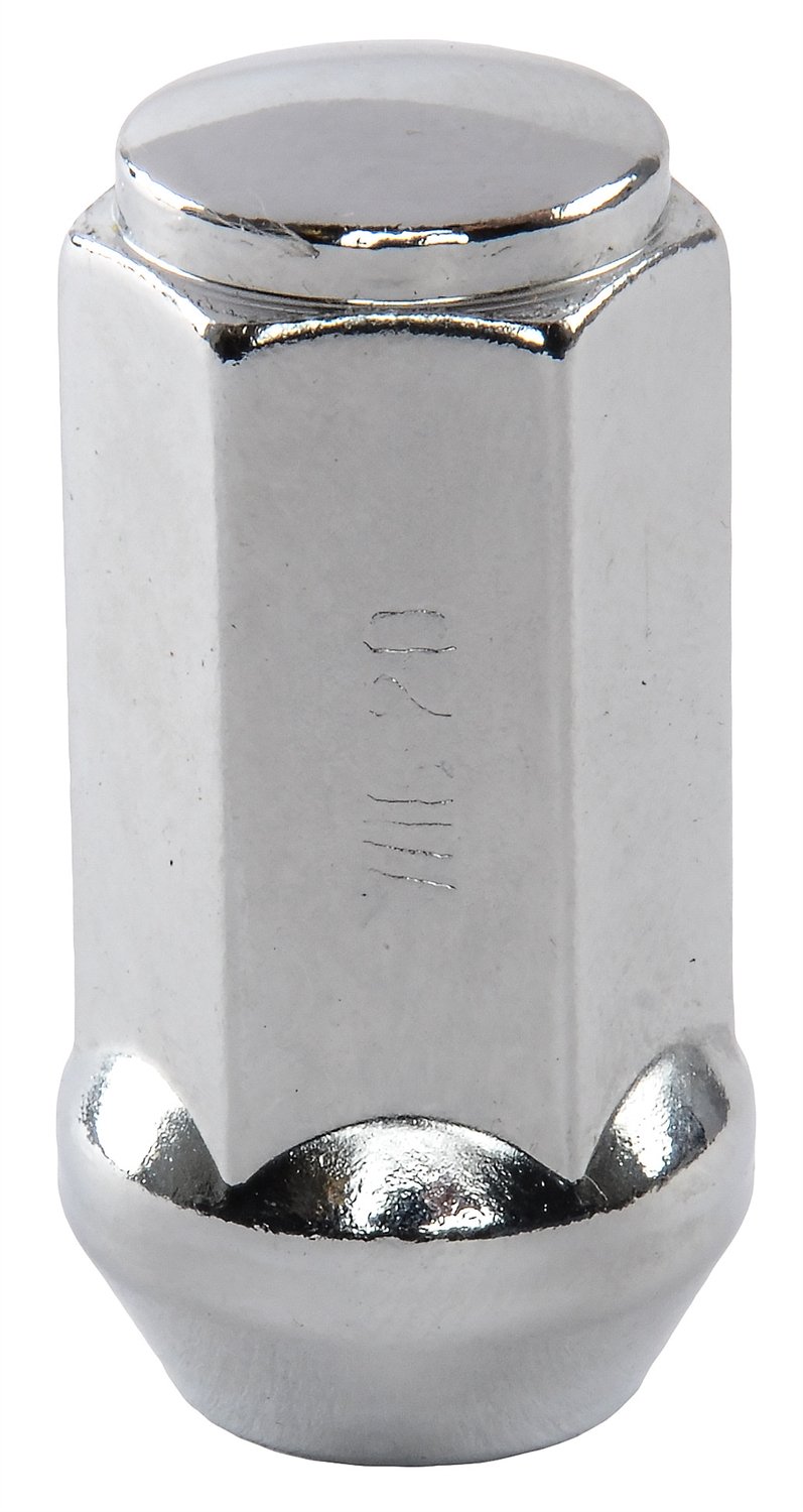 JEGS 65212 Lug Nuts 7/16" R.H. x 1.75" L Closed End Bulge Acorn Chrome