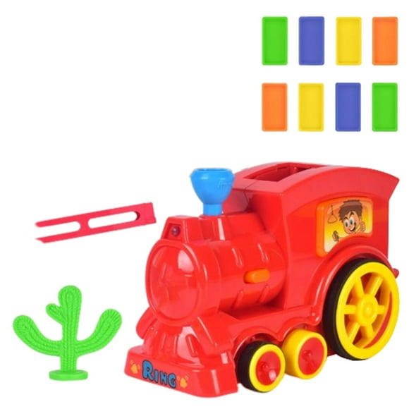 YOPTOP Ensemble de Train Électrique Automatique à Briques, Voiture Arc-en-Ciel, Véhicule, Lumière, Modèle, Blocs, Jeu, Jouets pour Garçon Enfant, Violet