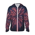thumbnail image 2 of Lsque Fireworks3 UPF 50+ Lightweight Sun Protection Men's Women's Long Sleeve Shirt, Hoodie Performance -Small, 2 of 9