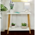 thumbnail image 7 of Eccostyle 2-Tier Solid Bamboo Frame Console Table - White, 7 of 7