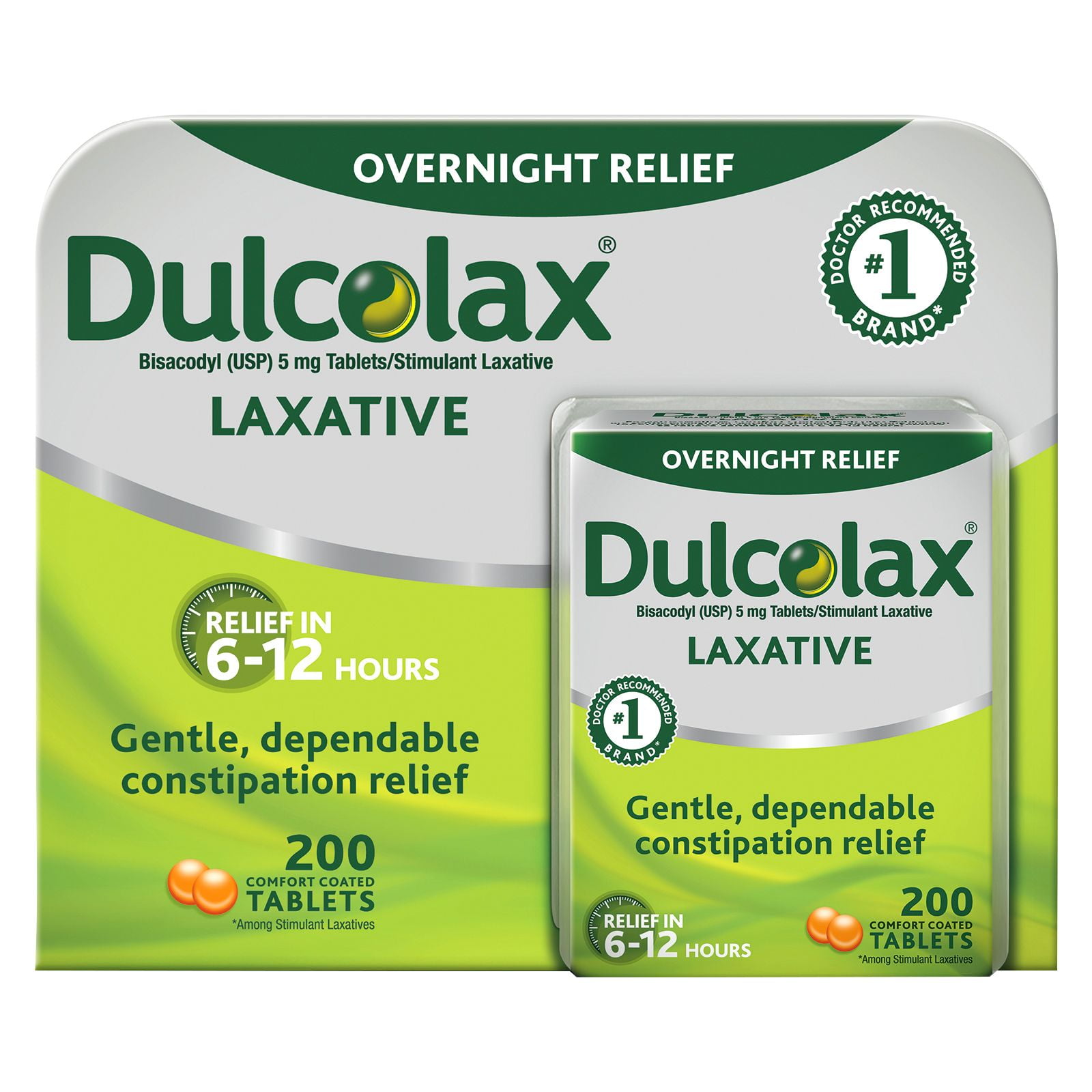 Product Of Dulcolax Overnight Relief Laxative Tablets 200 ct. Walmart